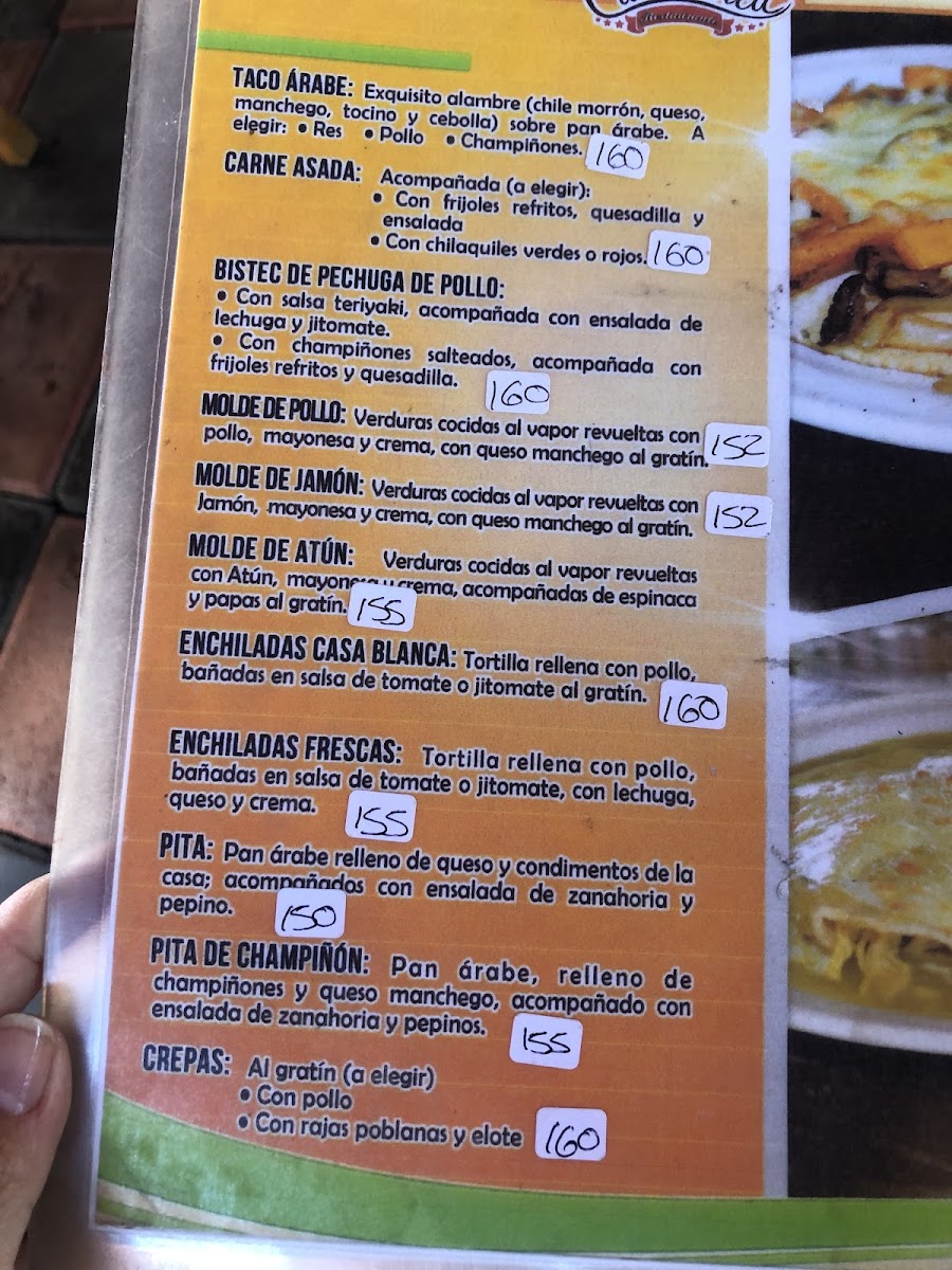 Casablanca Garden Menu - Image 1