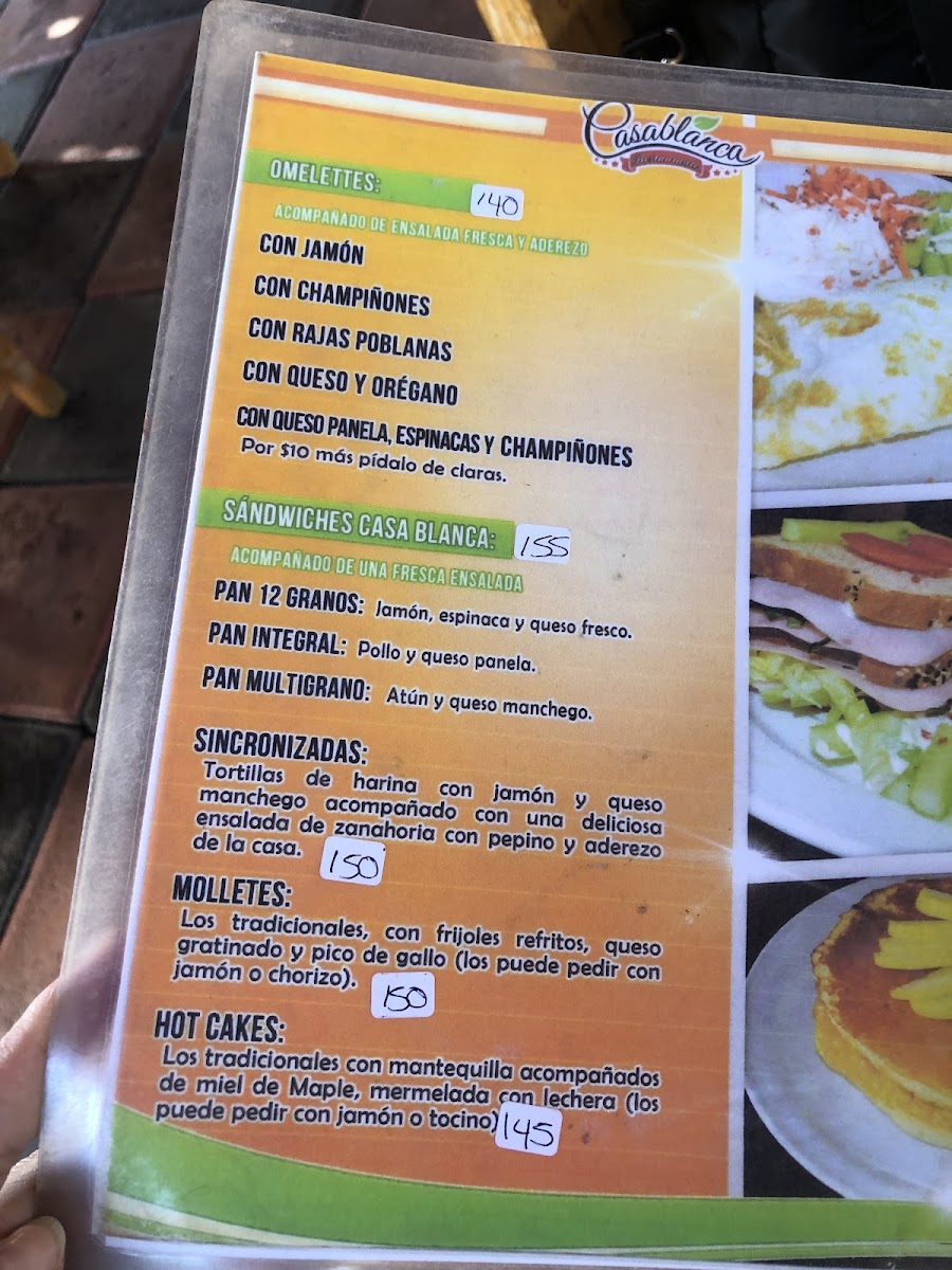 Casablanca Garden Menu - Image 2