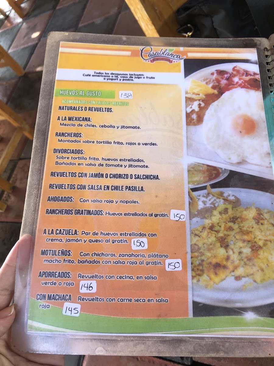 Casablanca Garden Menu - Image 4